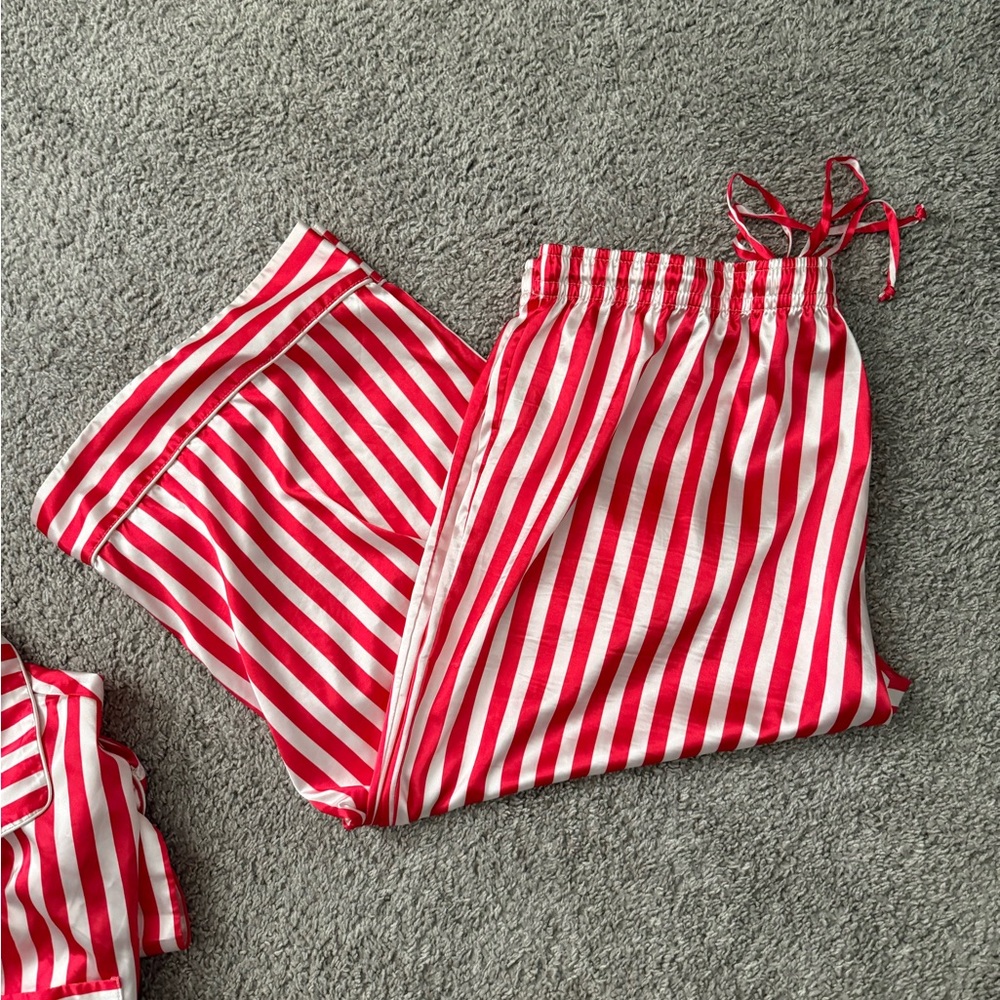 Show Me Your MuMu Classic PJ Set in Red and White Striped - Picture 5 of 5